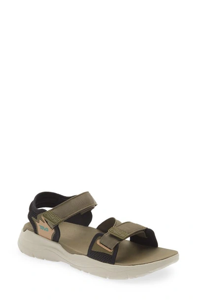 Teva Men's Zymic Sandal In Dark Olive/teal Green In Multi