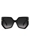 Marc Jacobs Geometric Sunglasses In Black