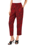 Vince Camuto Straight Leg Ankle Pants In Cranberry