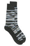 Nordstrom Cushion Foot Dress Socks In Olive Mayfly Camo