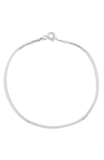 Bony Levy 14k White Gold Herringbone Chain Bracelet