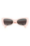 Celine Bold 3 Dots 54mm Butterfly Sunglasses In Pink