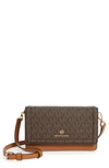 Michael Kors Jet Set Charm Small Phone Crossbody Bag In Marrone-cuoio