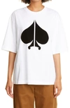 Youths In Balaclava Spades-print Cotton T-shirt In White
