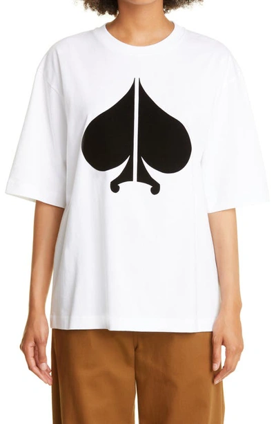 Youths In Balaclava Spades-print Cotton T-shirt In White