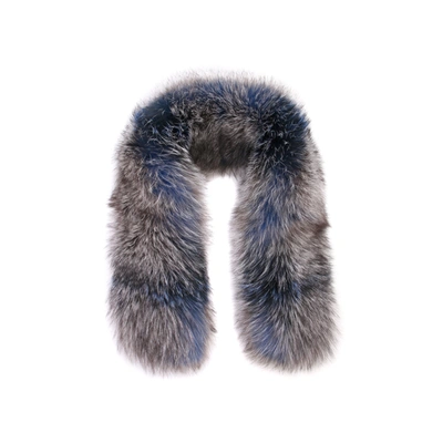 Philipp Plein Fox Fur Collar In Gray