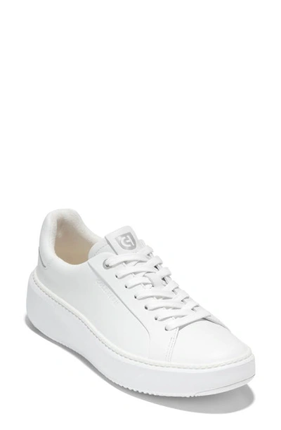 Cole Haan Women's Grandpro Cloudfeel Topspin Lace Up Sneakers In White