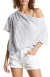 Free People Just Chill Cowl Neck T-shirt In Lilac