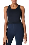 Sweaty Betty Womens Athlete Seamless Workout Stretch-woven Tank Top Navy Blue Xxs