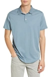 Robert Barakett Georgia Pima Cotton Polo In Smoke Blue