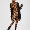 La Doublej Floral-print Stretch-jersey Leggings In Cowgirl Nero