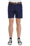 Levinas Everyday Stretch Chino Shorts In Navy