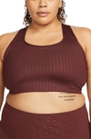 Nike Women's Swoosh Medium-support 1-piece Pad Sports Bra (plus Size) In Brown