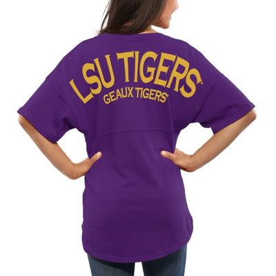 Spirit Jersey Purple Lsu Tigers  Oversized T-shirt