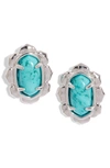 Kendra Scott Piper Stud Earrings In Variegated Turquoise