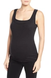 Bun Maternity Maternity/nursing Tank In Black