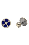 ARMENTA WHITE DIAMOND & SAPPHIRE ROYAL CUFF LINKS