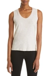 Theory Nebulous Organic Cotton Tank Top In Canvas