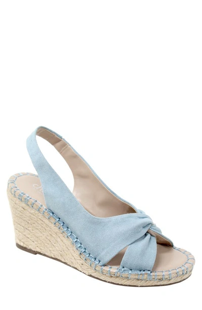 Charles By Charles David Notable Espadrille Wedge Slingback Sandal In Pure Blue