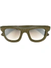 SLAVE TO ANCESTORS SLAVE TO ANCESTORS 'FIRE' SUNGLASSES - GREEN,FIRE11601803