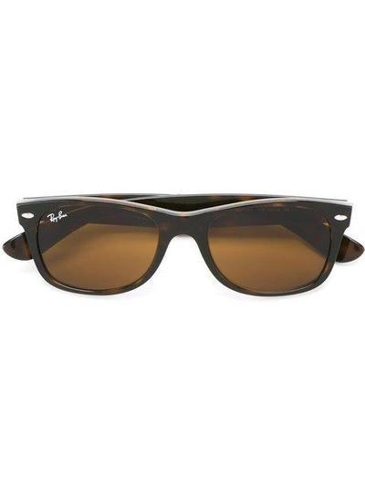 Ray Ban New Wayfarer Sunglasses In Brown