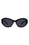 Givenchy 57mm Cat Eye Sunglasses In Black/gray