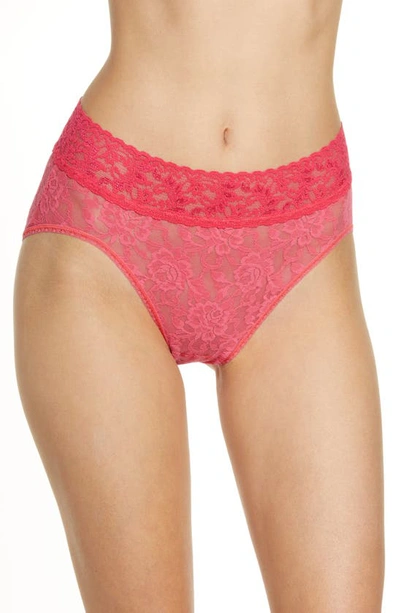 Hanky Panky Signature Lace French Briefs In Coral