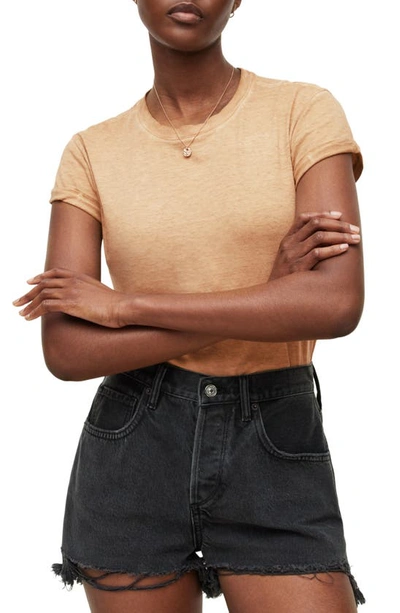 Allsaints Anna Cotton T-shirt In Capri Brown