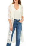 Vince Camuto Women's Long Open Cardigan In New Ivory