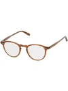 Garrett Leight 'hampton' Glasses In Brown