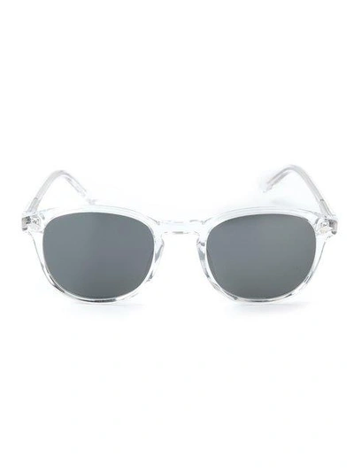 Lesca Transparent Frame Sunglasses