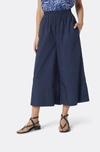 JOIE HOLLIS CROPPED COTTON PANTS IN BLUE