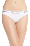 Calvin Klein Modern Cotton Thong F3786 In White