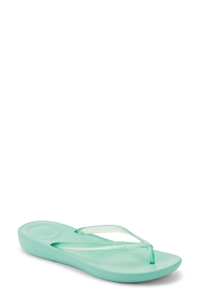 Fitflop Iqushion Flip Flop In Sea Foam Green