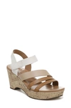 Naturalizer Cynthia Platform Wedge Sandal In Brown Multi