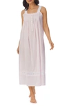 Eileen West Dobby Stripe Cotton Ballet Nightgown In Blush