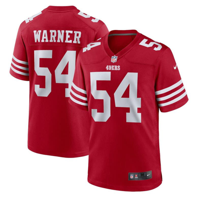 Nike Fred Warner Scarlet San Francisco 49ers Player Game Jersey In Red