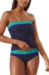 Tommy Bahama Island Cays Colorblock Bandini Swim Top In Vivid Palm