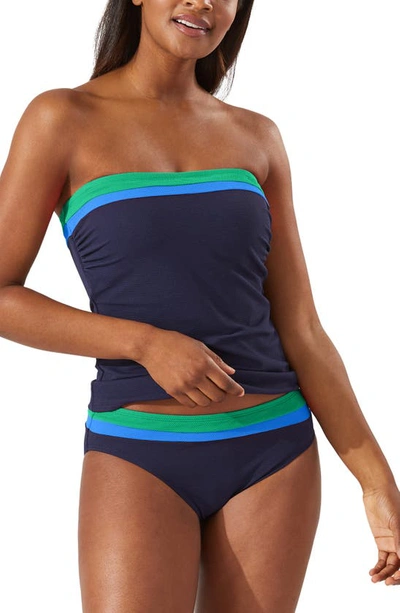 Tommy Bahama Island Cays Colorblock Bandini Swim Top In Vivid Palm