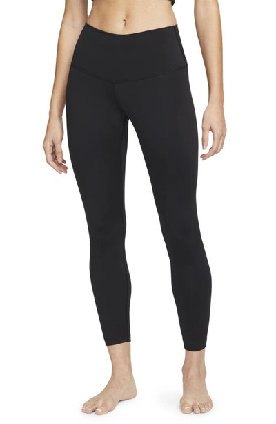 Nike Women's  Yoga High-waisted 7/8 Leggings In Black