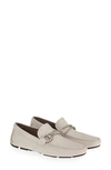 Ferragamo Men's Front 4 Moc Toe Drivers - Regular In White