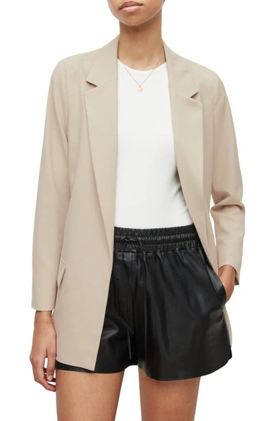 Allsaints Aleida Tri Blazer In Pale Taupe