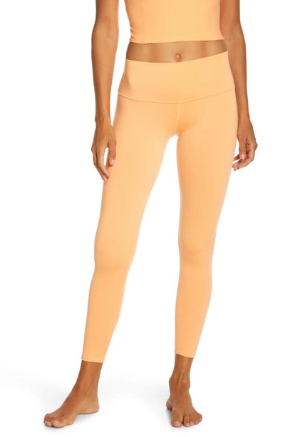 Alo Yoga Airbrush High Waist 7/8 Leggings In Cantaloupe