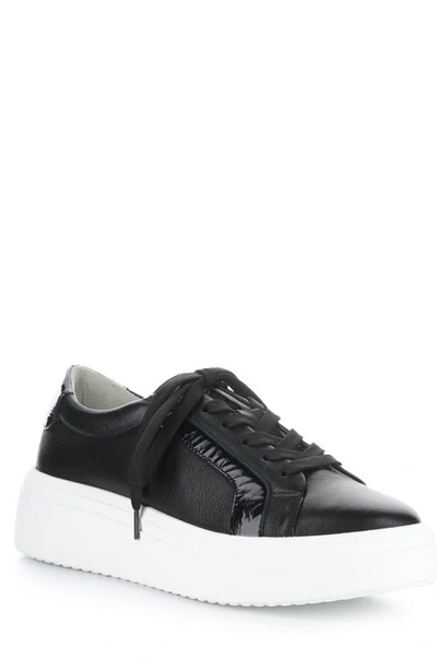 Bos. & Co. Flavia Platform Sneaker In Black Feel/ Patent