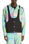 Kiko Kostadinov Multicolor Elio Jacket In Botanico / Black Ink