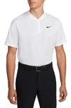 Nike Victory Blade Dri-fit Golf Polo Shirt In White