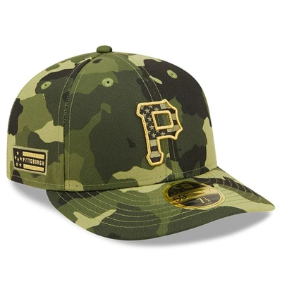 NEW ERA NEW ERA CAMO PITTSBURGH PIRATES 2022 ARMED FORCES DAY ON-FIELD LOW PROFILE 59FIFTY