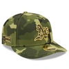 NEW ERA NEW ERA CAMO OAKLAND ATHLETICS 2022 ARMED FORCES DAY ON-FIELD LOW PROFILE 59FIFTY