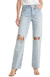Re/done '90s High Waist Loose Jeans In Vintage Playa Destroy