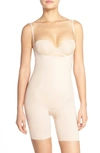 Spanx Neutral Oncore Sculpting Open Bust Bodysuit In Nude